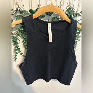 Aritzia The Group Babaton Black ribbed tank thumbnail 1