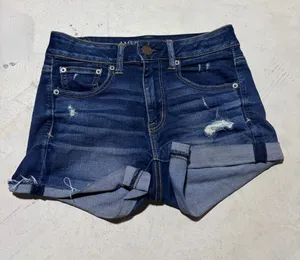 American Eagle Outfitters super stretch hi-rise shortie 2 denim jean shorts thumbnail 1