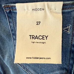 Hidden Jeans Tracey High Rise Straight‎ Leg Distressed Blue Denim Jeans Size 27 thumbnail 4