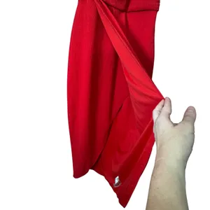 Sienna Halter‎ Ruched Draping Midi Dress Sz 0 Red Classic Cocktail Party Wedding thumbnail 5