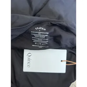 NWT Quince Black Italian Cut Out One-Piece Swimsuit Size Small thumbnail 5