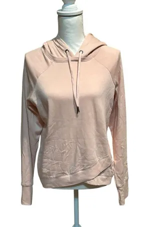 Freely Women's Fleece Lined Pink Hoodie Size Medium Soft Pullover Thumb Holes‎ thumbnail 1