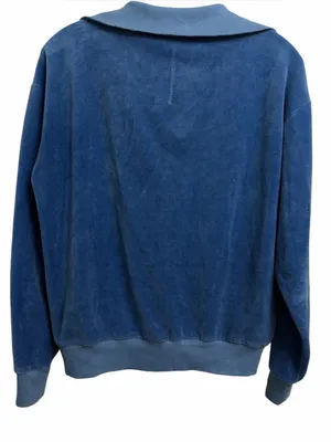 Stateside Women's Blue Quarter-Zip V-Neck Sweater thumbnail 2