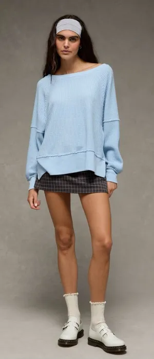 AE off the shoulder sweatshirt, NWT! thumbnail 1