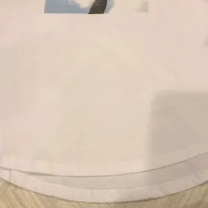 Chrldr “Nevermind” w. Palm Tree White Tank Top - Size S thumbnail 4