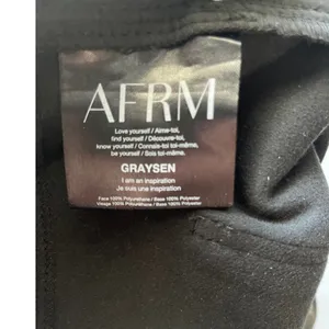 AFRM x REVOLVE Vegan Leather Mini-Flare High-Rise Noir Graysen Pant Size 29 Tall thumbnail 8
