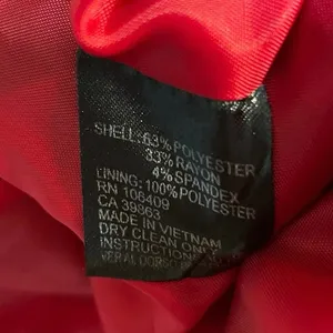 Tahari Women's Red Long Sleeve Button Down Collared Blazer Coat Jacket Size M thumbnail 5