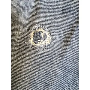 Levi’s Premium 501 Skinny High Rise Jeans Women’s 24x28 Blue Distressed Raw Hem thumbnail 3