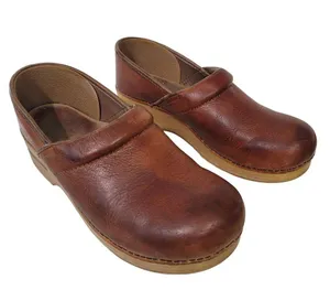 DANSKO Antique Brown Oiled Leather Clogs Size 40 US 9.5-10 thumbnail 4