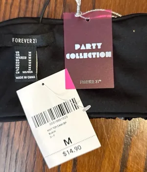 Forever 21 Black sequin tank top thumbnail 3