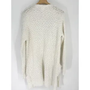 Wanna B Long Sleeve Popcorn‎ Sweater Cardigan with Pockets Medium Fluffy Cozy thumbnail 7