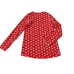 Roller Rabbit Pima Cotton Limited Edition Stag Deer Holiday Pajamas Red Size XS thumbnail 5