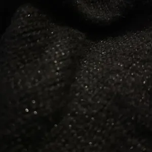 NWOT LAUREN RALPH LAUREN Black Metallic Thread Ribbed Long Sleeve Sweater thumbnail 7