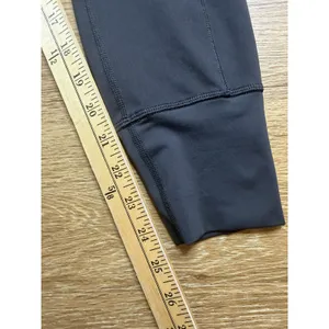 Lululemon Wunder Under Leggings Women's Est 6 Black Rib Pocket High Rise 25" thumbnail 7