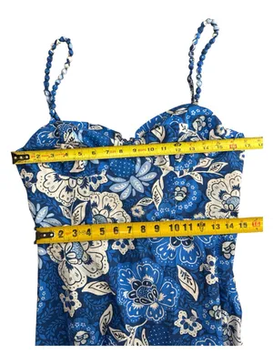 Farm Rio Blue Floral Spaghetti-Strap Maxi Dress thumbnail 13