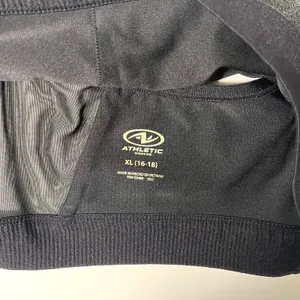 Athletic Works Grey & Black Sports Bra Sz XL 16-18 thumbnail 3