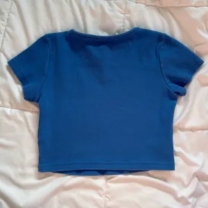 Blue Crop Top - Princess Polly thumbnail 4