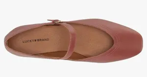 Lucky Brand Women's Albajane Mary Jane Ballet Flat Gold Accent in Henna sz 7.5 M thumbnail 14