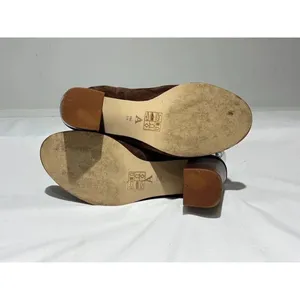 Anthropologie Suede Peep-Toe Heels  Size 9 thumbnail 9