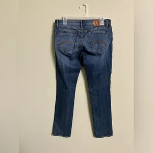 Driftwood Women’s Audrey Jeans w/ Embroidered Leg Sides Size 29 Straight Stretch thumbnail 2