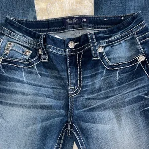 Miss Me LR Straight Leg Jeans Dark Wash 28x30 NWOT thumbnail 4