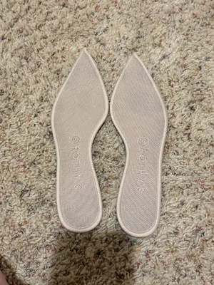 Rothy's The Point Ballet Flats Pointed Toe Knit Light Tan Beige thumbnail 11