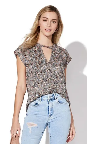 Bylette Cuffed Sleeve Cutout V thumbnail 1