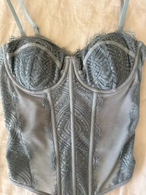 Garage Blue Corset Top thumbnail 2