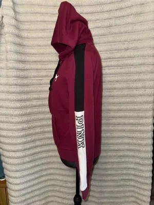 Victoria’s Secret PINK Burgundy Zip Hoodie S thumbnail 6