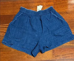 Aerie High Waist Blue Shorts XS thumbnail 1
