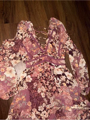 Rare Altar'd State Billy Patchwork Maxi Dress Floral $148 spring summer party thumbnail 5