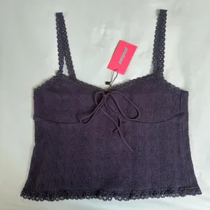 Edikted navy blue lace tank top thumbnail 2