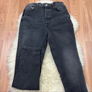 Free People We the Free Faded Black High Waist Button Fly Jeans 28 thumbnail 2