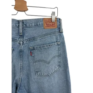 Levis 94 Baggy Jeans Light Wash High Rise Straight Leg Denim Womens‎ 31x31 thumbnail 5