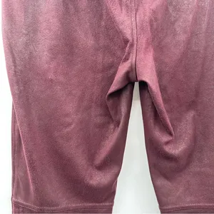 Free People Midnight Burgundy Faux Suede High Rise‎ Ankle Leggings Size S thumbnail 9