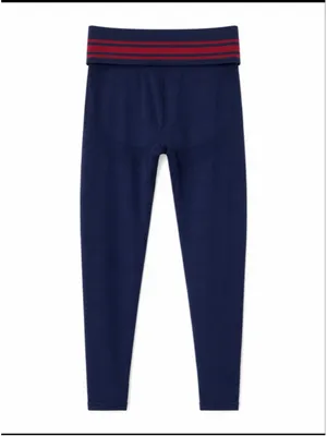 Women's PINK Victoria's Secret Leggings S Navy Red thumbnail 2