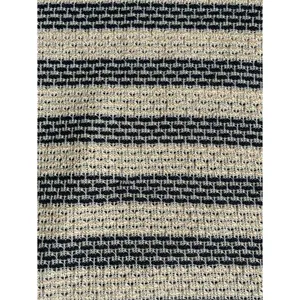 Sunday Striped Knit Pullover Top Navy Cream Twist Front 3/4 Sleeve Size M thumbnail 4