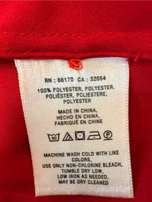 Maeve Anthropologie De Stijl Popover Blouse 10 Red Excellent Chevron V-Neck thumbnail 9