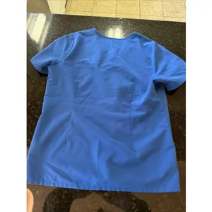 Figs Casma Women's Scrub Top PO 1809 Royal Blue Pockets L Shirt‎ Nurse Doctor thumbnail 7
