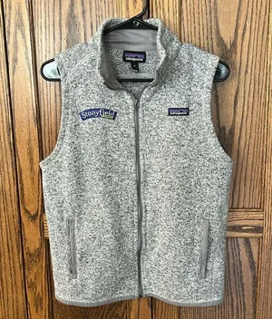 Patagonia Better Sweater Vest Company Logo Gray Fleece Women’s medium thumbnail 1