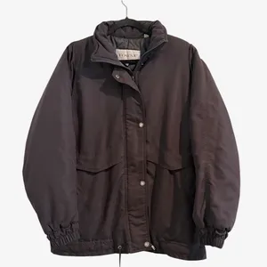 Towne by London Fog Women's Puffer Jacket Size M Black Zip Snap Coat Unisex thumbnail 8