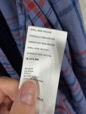 Anthropologie Maeve Blue Lise Plaid Smocked Button‎ Up Top thumbnail 5