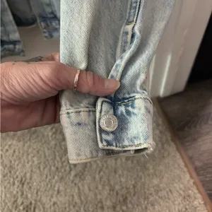 & Denim Jacket with Button Closure Blue Size XS thumbnail 4
