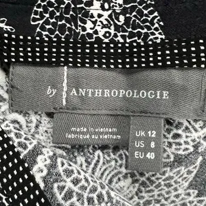 Anthropologie Bias Satin Midi Skirt 8 Black Floral Romantic Fairy Whimsygoth NEW thumbnail 10