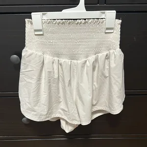 Aerie white athletic shorts thumbnail 1