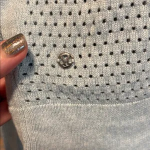 Lululemon Still Movement Wrap Light Seafoam Green Hooded Cardigan Sweater thumbnail 6