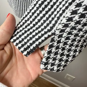 Anthropologie Dolan Medium Left Coast Callan Ruffled‎ Houndstooth Top Sleeveless thumbnail 8