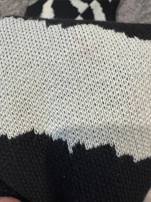 Sleeveless Black and White Zebra Knit Dress size XS thumbnail 4