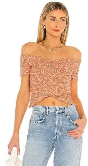 Bb Dakota By Steve Madden On The Level Top In Orange, size M B9 thumbnail 1