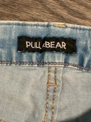 Pull & Bear Women's Ripped Skinny Jeans Light Wash Distressed Denim thumbnail 2